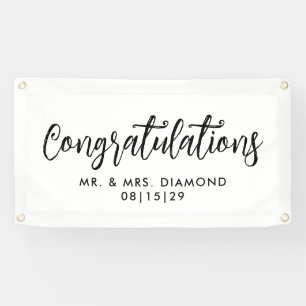 Fun Script Congratulations Car Banner