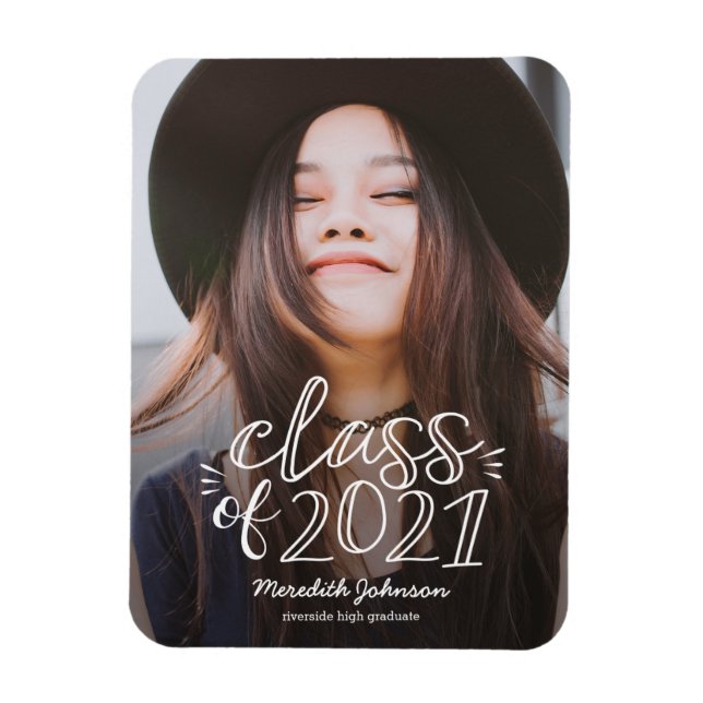 Fun Script Graduation Magnet (Vertical)