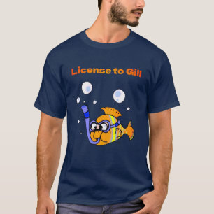 Fun Scuba Diving Fish Pun Design T-Shirt