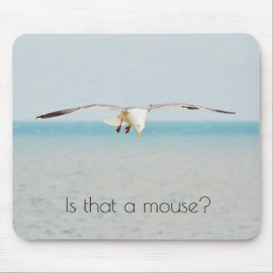 Fun Sea Gull Bird Looking Down at a Mouse Mouse Mat