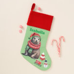 Fun seal sea Santa animal snowman Sled Xmas tree Christmas Stocking<br><div class="desc">Fun seal sea lion Santa animal snowman Sled Xmas tree</div>