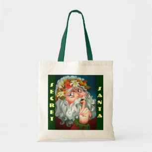 FUN SECRET SANTA GIFT BAG HOLIDAY TOTES BAGS
