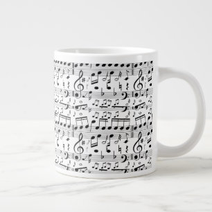 Fun Sheet Music Notes Musician art Large Coffee Mug