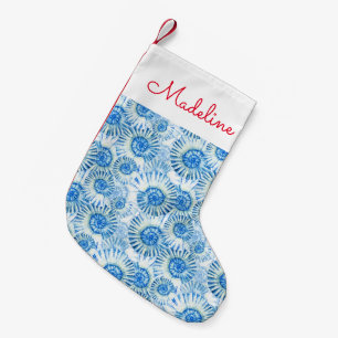 Fun Shell Pattern   Add Your Name Small Christmas Stocking