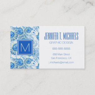Fun Shell Pattern Business Card