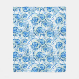 Fun Shell Pattern Fleece Blanket