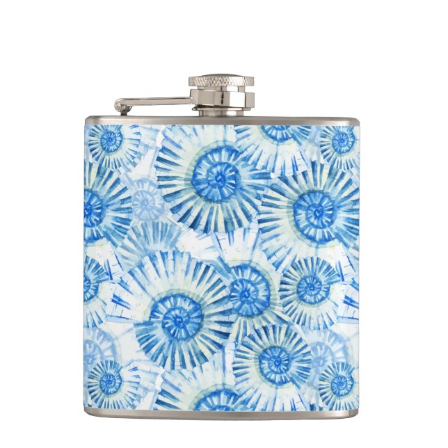 Fun Shell Pattern Hip Flask (Front)