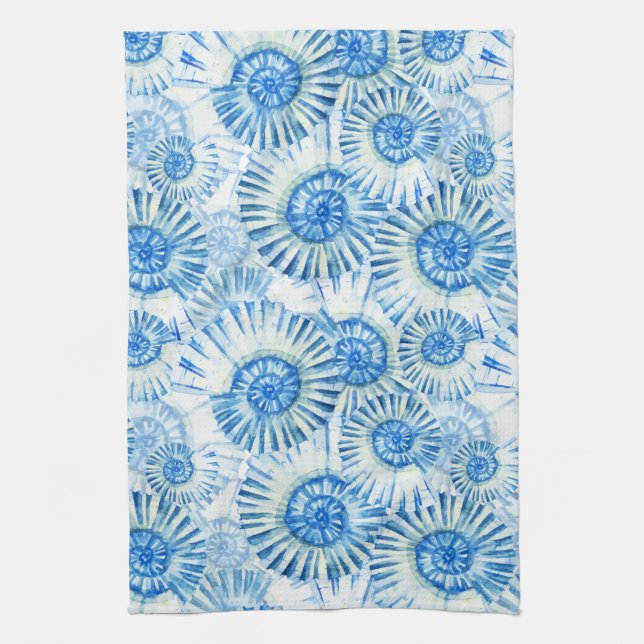 Fun Shell Pattern Tea Towel (Vertical)