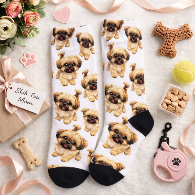 Fun Shih Tzu Dog Socks (Cute Shihtzu Dog Socks )