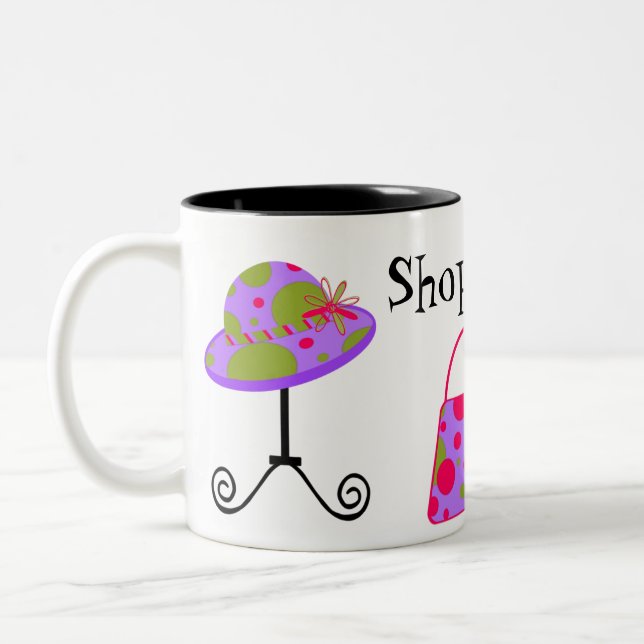 Fun Shopaholic's Mug (Left)