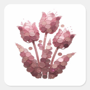 Fun Silver Abstract Sticker Print