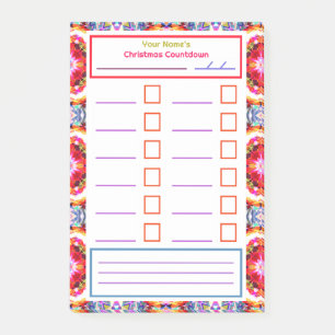 Fun Simple Christmas Star Notes Planner Organiser
