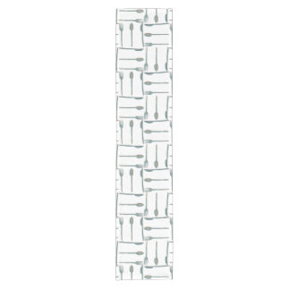 Fun simple cutlery design short table runner
