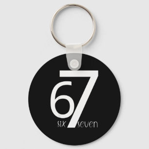 Fun Six Seven 6 7 Meme Design 6 7  Key Ring