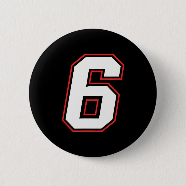 Fun Six Seven 6 7 Meme Design  6 Cm Round Badge (Front)