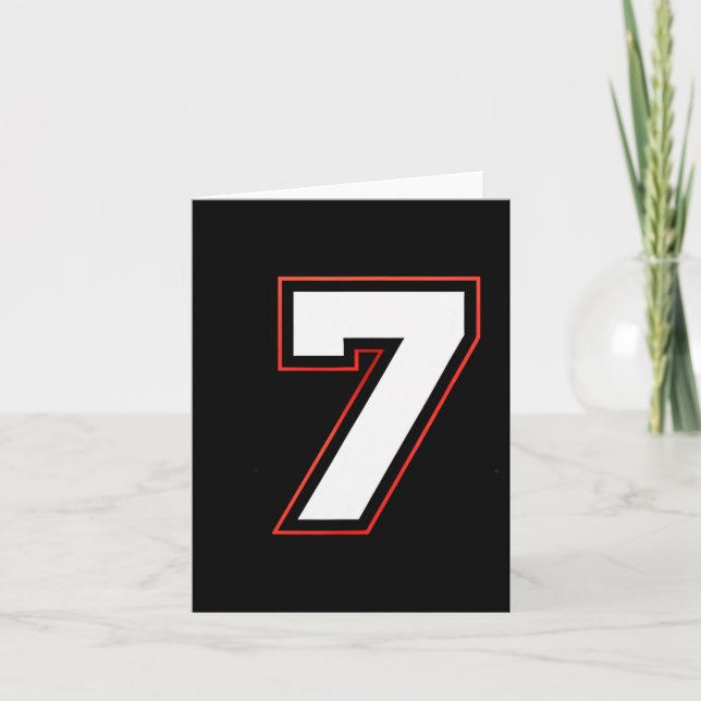 Fun Six Seven 6 7 Meme Design  Card (Front)