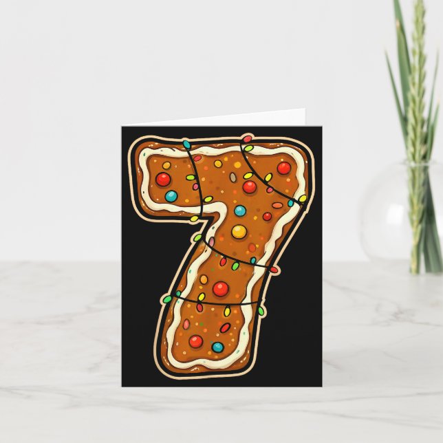 Fun Six Seven 6 7 Meme Design Christmas For Men Wo Card (Front)