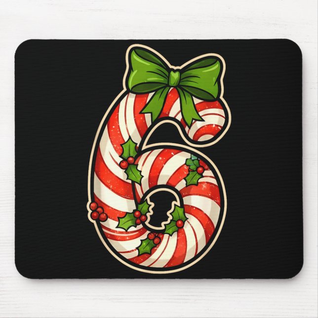 Fun Six Seven 6 7 Meme Design Christmas For Men Wo Mouse Mat (Front)