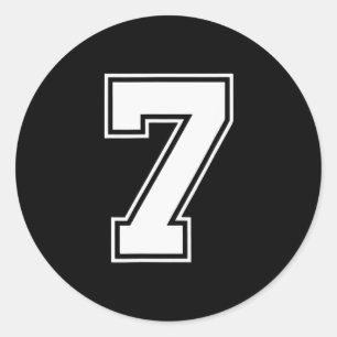 Fun Six Seven 6 7 Meme Design  Classic Round Sticker