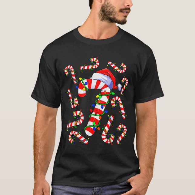 Fun Six Seven 6 7 Meme Design Couples Christmas Ca T-Shirt (Front)