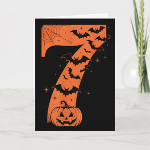 Fun Six Seven 6 7 Meme Design Couples Halloween Card