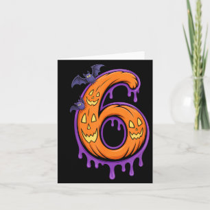 Fun Six Seven 6 7 Meme Design Couples Halloween Card