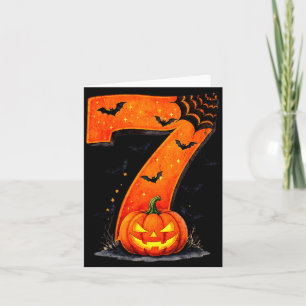 Fun Six Seven 6 7 Meme Design Couples Halloween  Card