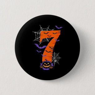 Fun Six Seven 6 7 Meme Design Couples Halloween Cm Round Badge