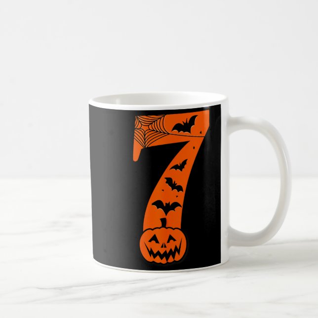 Fun Six Seven 6 7 Meme Design Couples Halloween  Coffee Mug (Right)