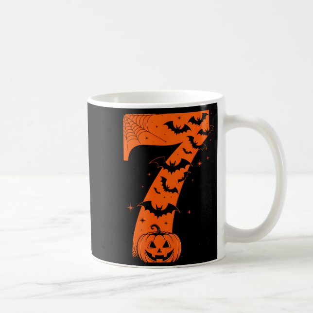 Fun Six Seven 6 7 Meme Design Couples Halloween  Coffee Mug (Right)