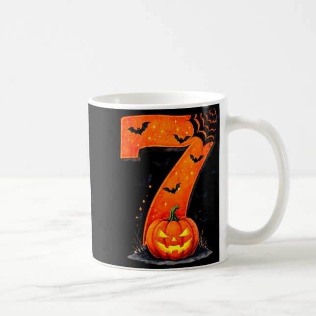 Fun Six Seven 6 7 Meme Design Couples Halloween  Coffee Mug (Right)