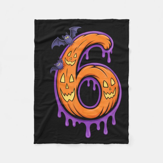Fun Six Seven 6 7 Meme Design Couples Halloween  Fleece Blanket (Front)