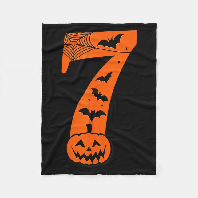 Fun Six Seven 6 7 Meme Design Couples Halloween  Fleece Blanket (Front)