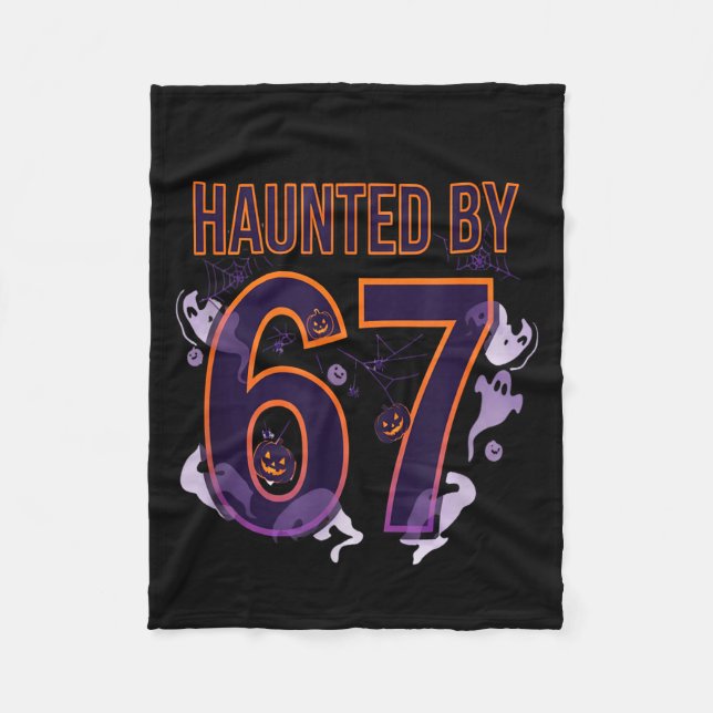 Fun Six Seven 6 7 Meme Design Couples Halloween  Fleece Blanket (Front)