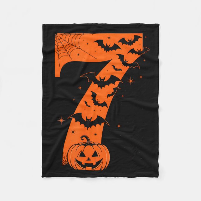 Fun Six Seven 6 7 Meme Design Couples Halloween  Fleece Blanket (Front)