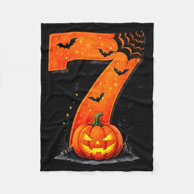 Fun Six Seven 6 7 Meme Design Couples Halloween  Fleece Blanket (Front)