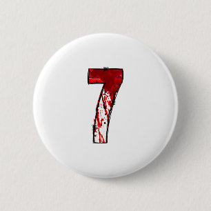 Fun Six Seven 6 7 Meme Design Couples Halloween Ho Cm Round Badge