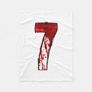 Fun Six Seven 6 7 Meme Design Couples Halloween Ho Fleece Blanket