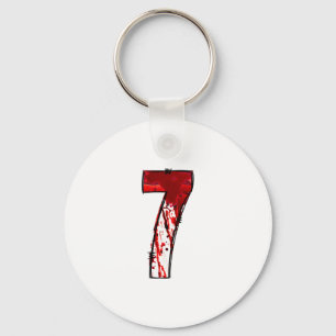 Fun Six Seven 6 7 Meme Design Couples Halloween Ho Key Ring