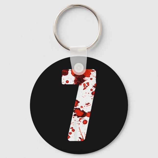 Fun Six Seven 6 7 Meme Design Couples Halloween Ho Key Ring (Front)