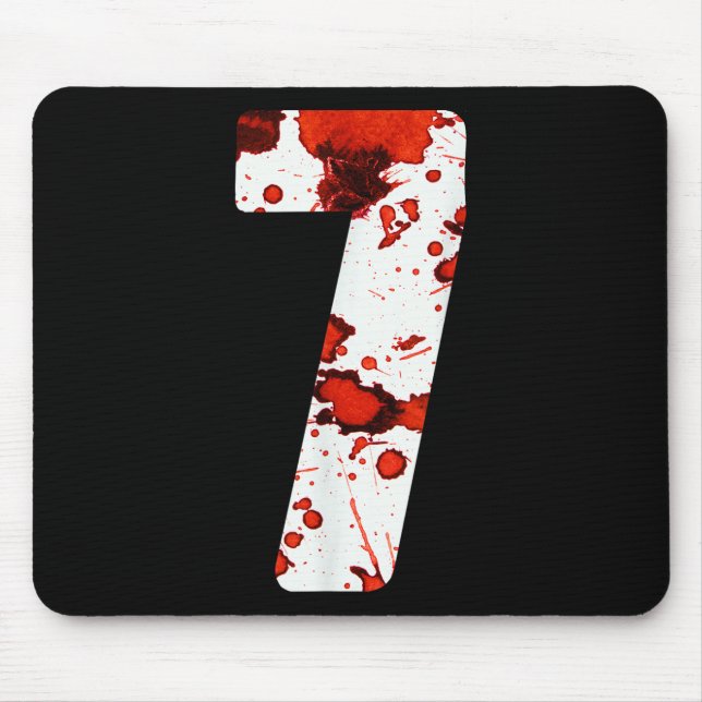 Fun Six Seven 6 7 Meme Design Couples Halloween Ho Mouse Mat (Front)