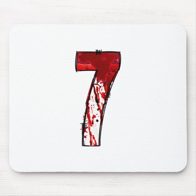 Fun Six Seven 6 7 Meme Design Couples Halloween Ho Mouse Mat (Front)