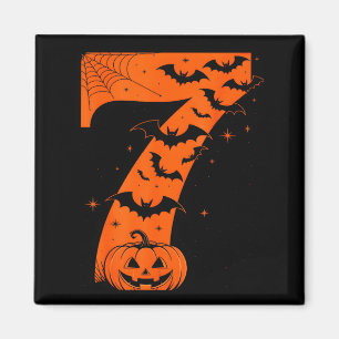 Fun Six Seven 6 7 Meme Design Couples Halloween Magnet