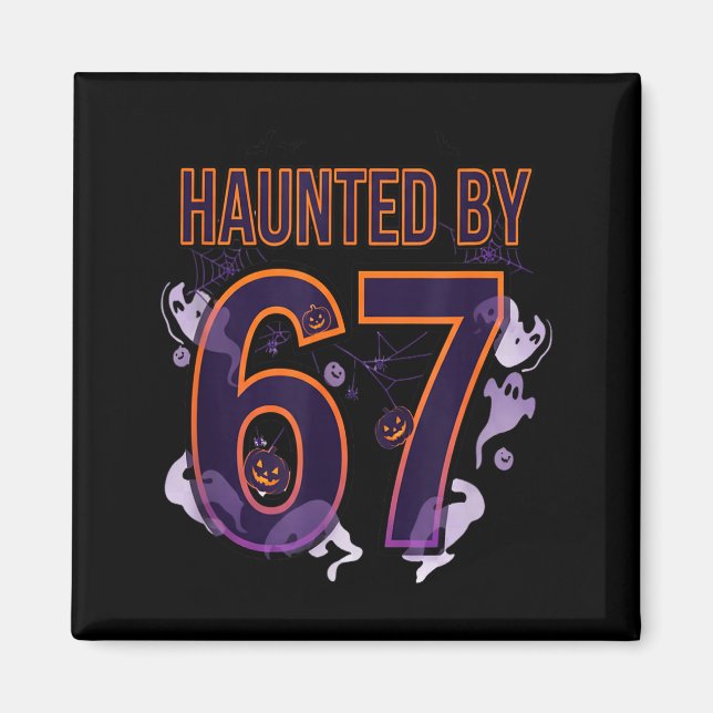 Fun Six Seven 6 7 Meme Design Couples Halloween  Magnet (Front)