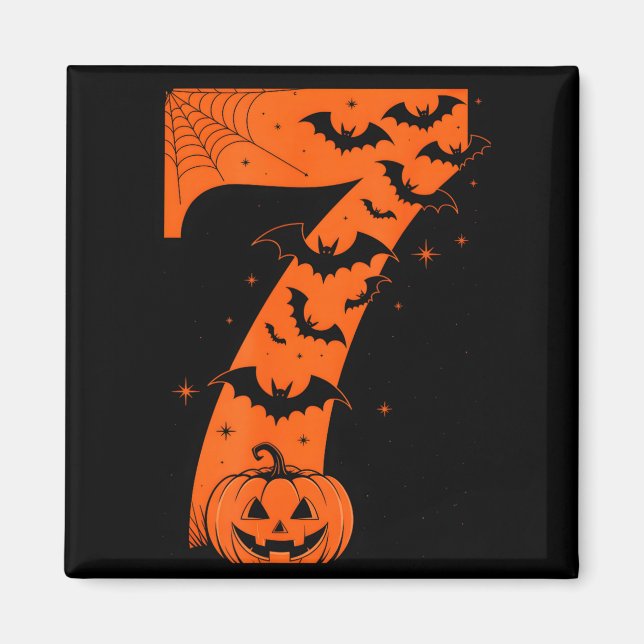 Fun Six Seven 6 7 Meme Design Couples Halloween  Magnet (Front)