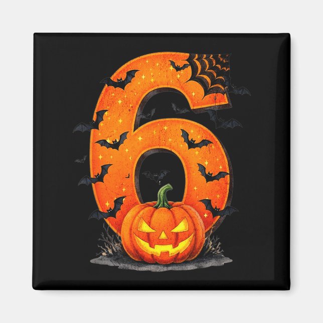Fun Six Seven 6 7 Meme Design Couples Halloween  Magnet (Front)