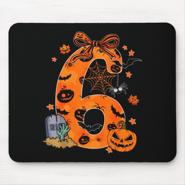 Fun Six Seven 6 7 Meme Design Couples Halloween  Mouse Mat (Front)