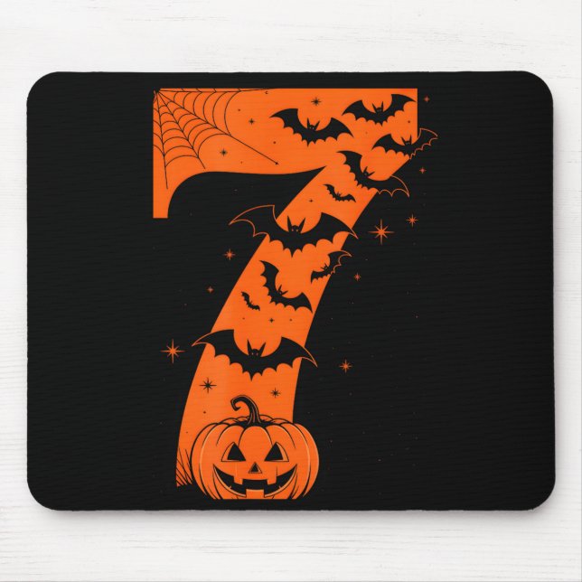 Fun Six Seven 6 7 Meme Design Couples Halloween  Mouse Mat (Front)