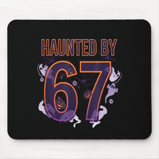 Fun Six Seven 6 7 Meme Design Couples Halloween  Mouse Mat (Front)