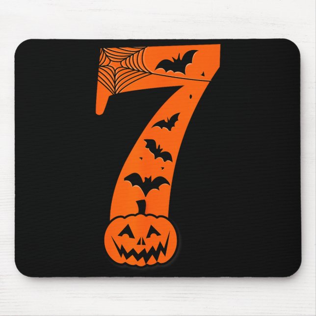 Fun Six Seven 6 7 Meme Design Couples Halloween  Mouse Mat (Front)